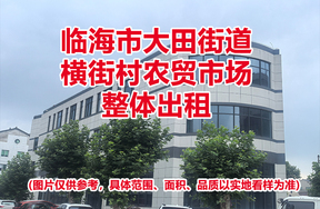 临海市大田街道横街村农贸市场的租赁权（整体出租）